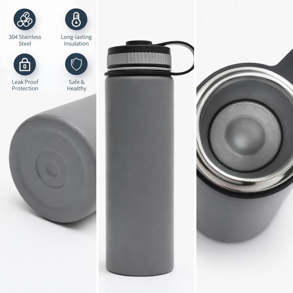 Insulated Carry Handle Water Bottle 22oz