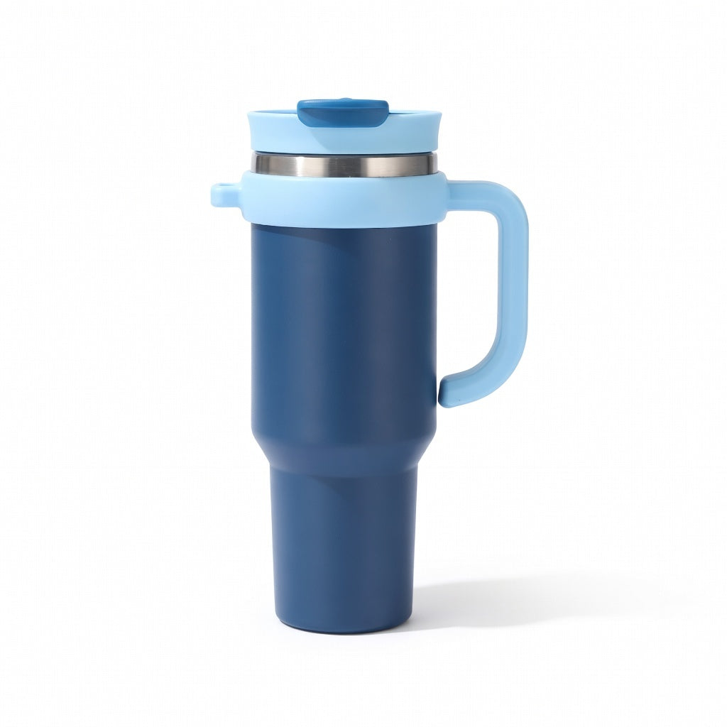 Handled Dual-Drink Travel Tumbler 40oz
