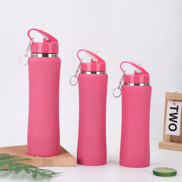 Slim Waist Straw Lid Insulated Bottle