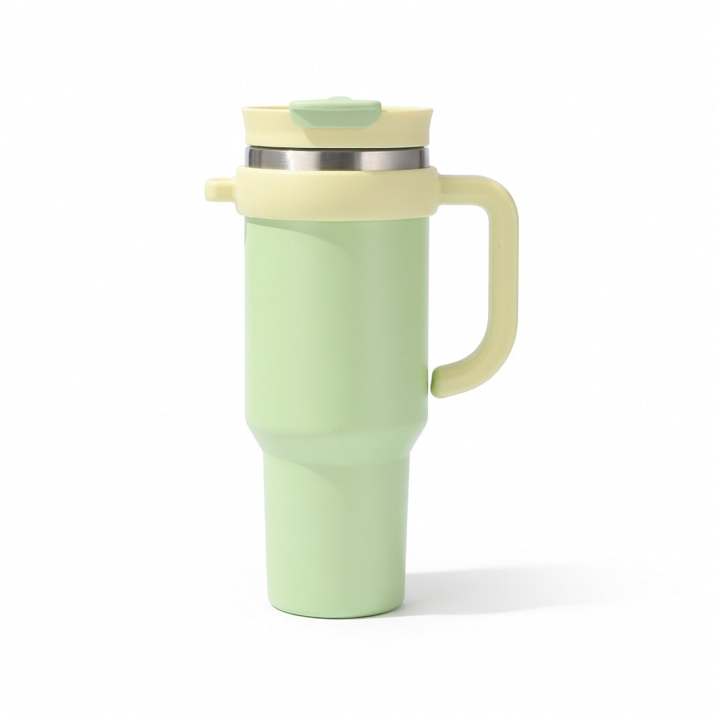 Handled Dual-Drink Travel Tumbler 40oz