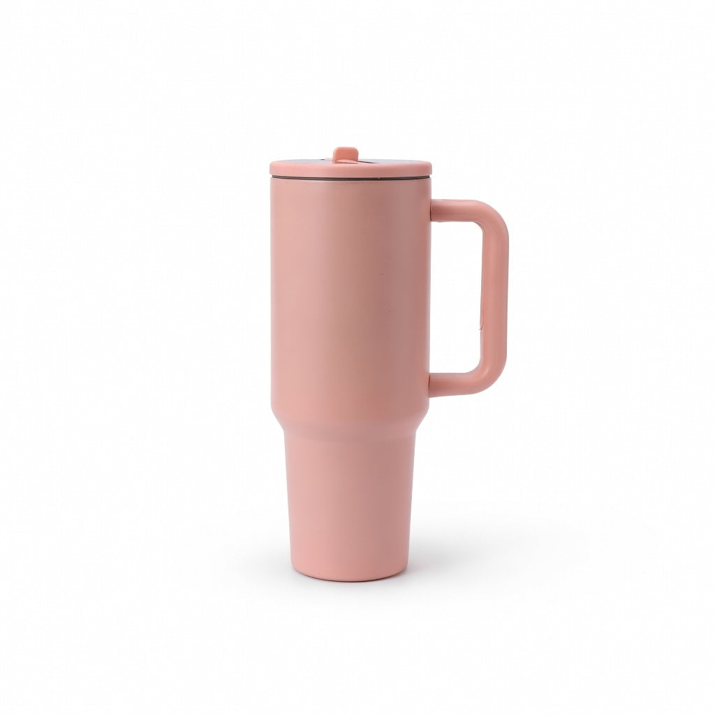 Insulated Handled Straw Tumbler