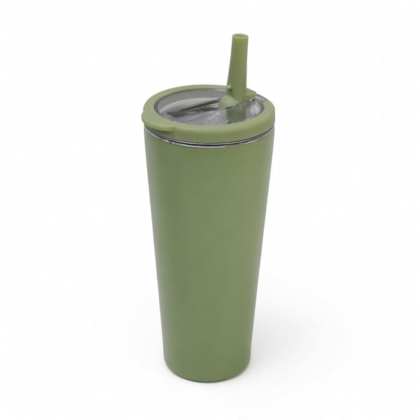 Integrated Ring Handle Straw Tumbler