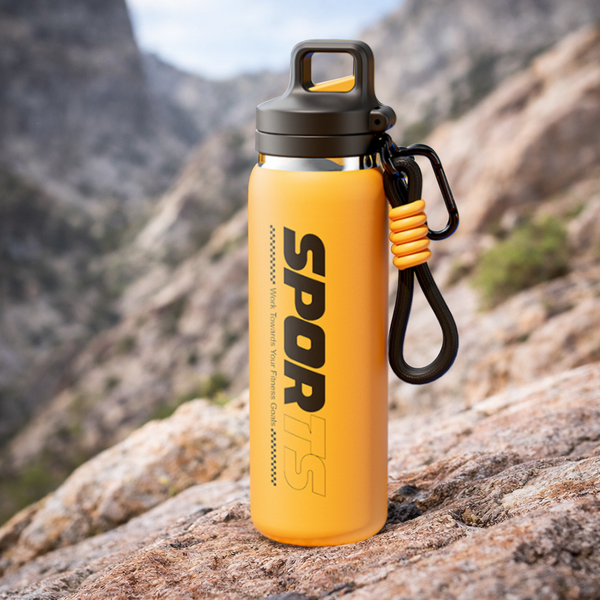 Insulated Dual-Drink Sports Bottle with Carry Handle 20oz