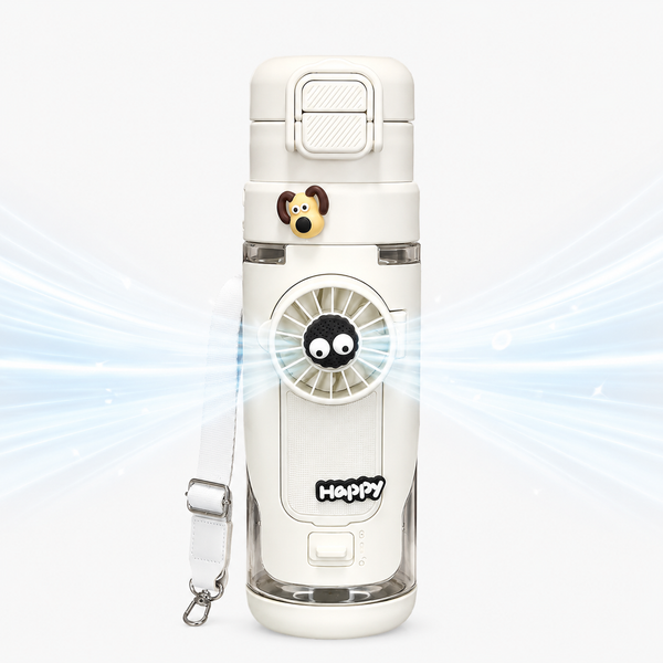 Misting Fan Portable Water Bottle with Carry Strap