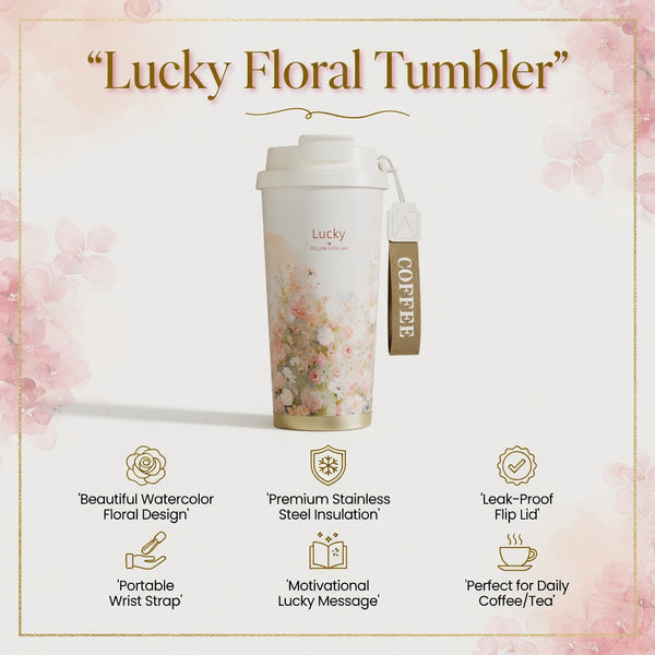 Ceramic Lined Dual-Sip Insulated Coffee Tumbler 18oz