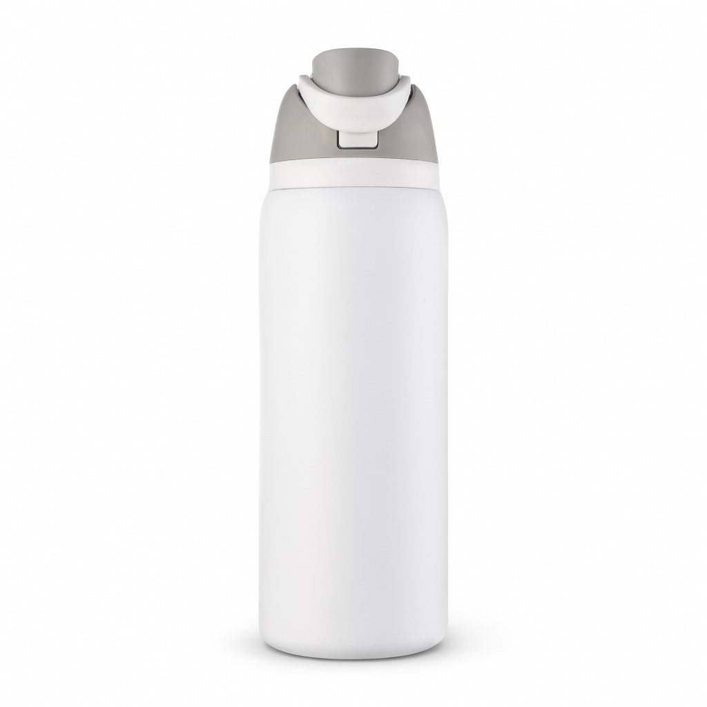 Push-Button Pop Lid Insulated Water Bottle