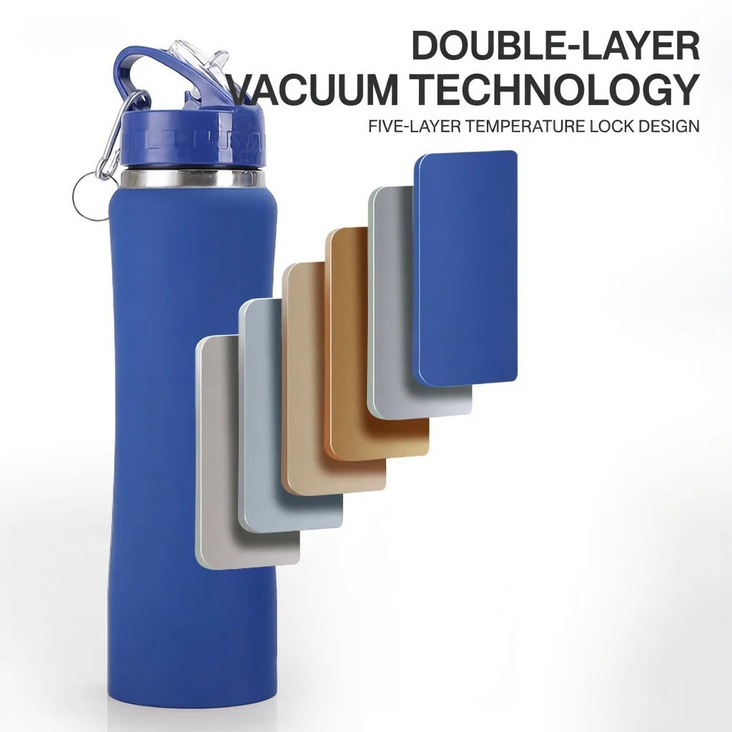 Insulated Straw Lid Water Bottle