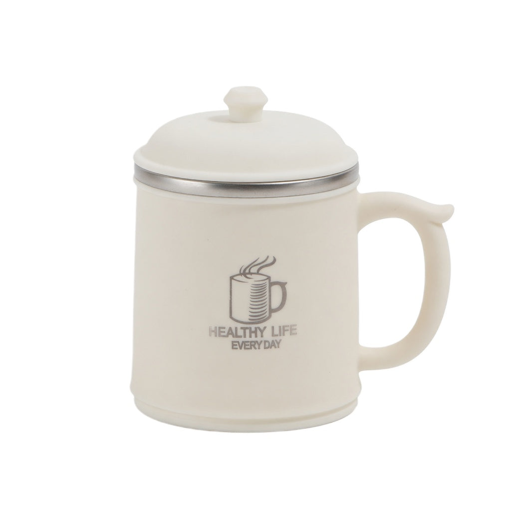 Insulated Handled Office Mug with Multi-Way Lid 17oz