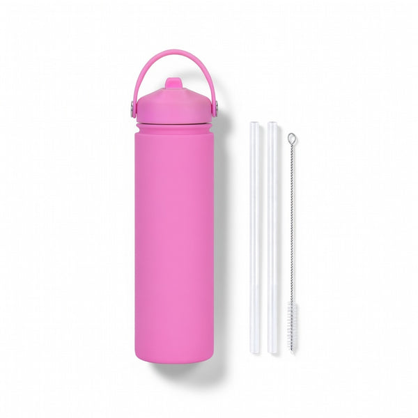 Wide Mouth Straw Lid Bottle 25oz