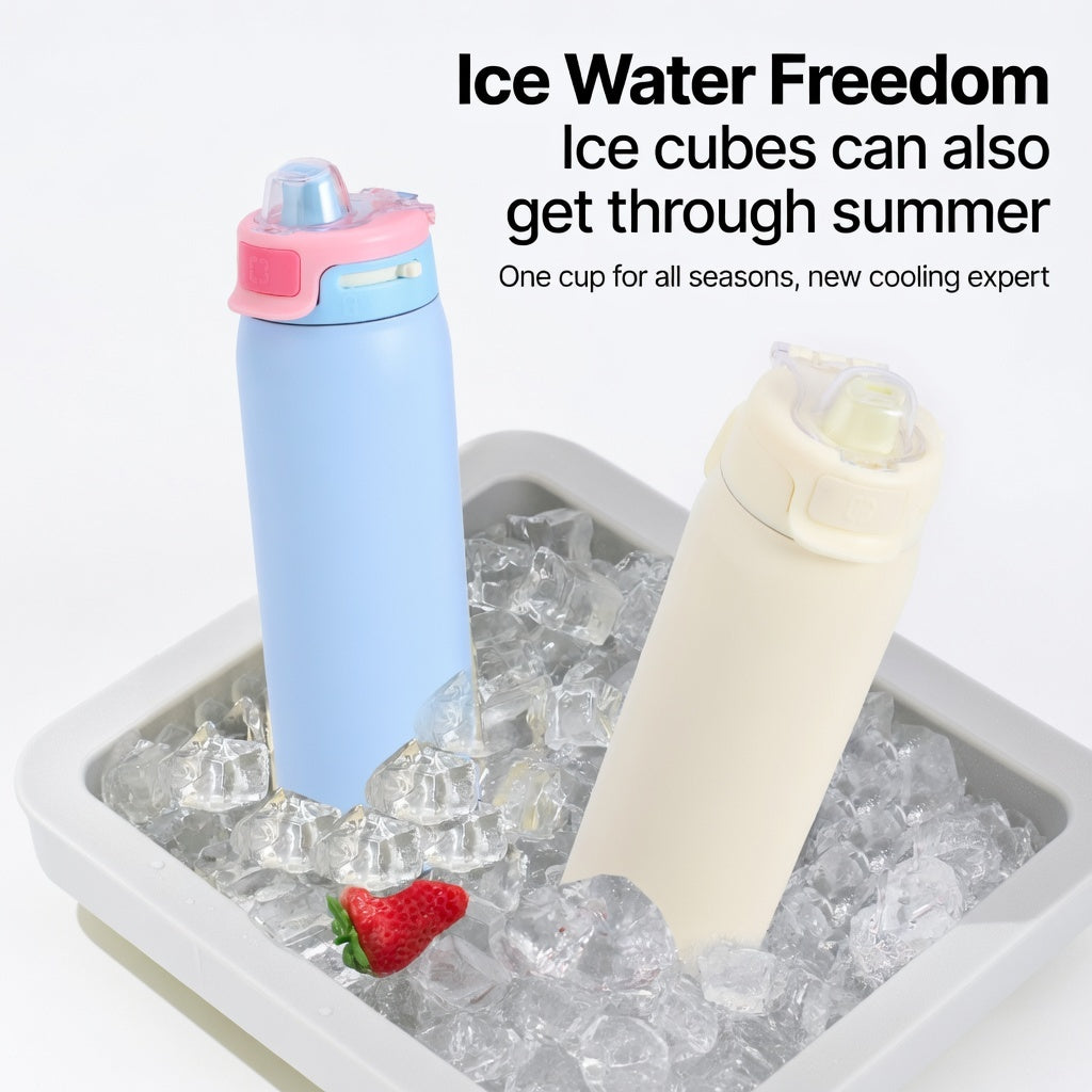 Matte Carry Handle Water Bottle