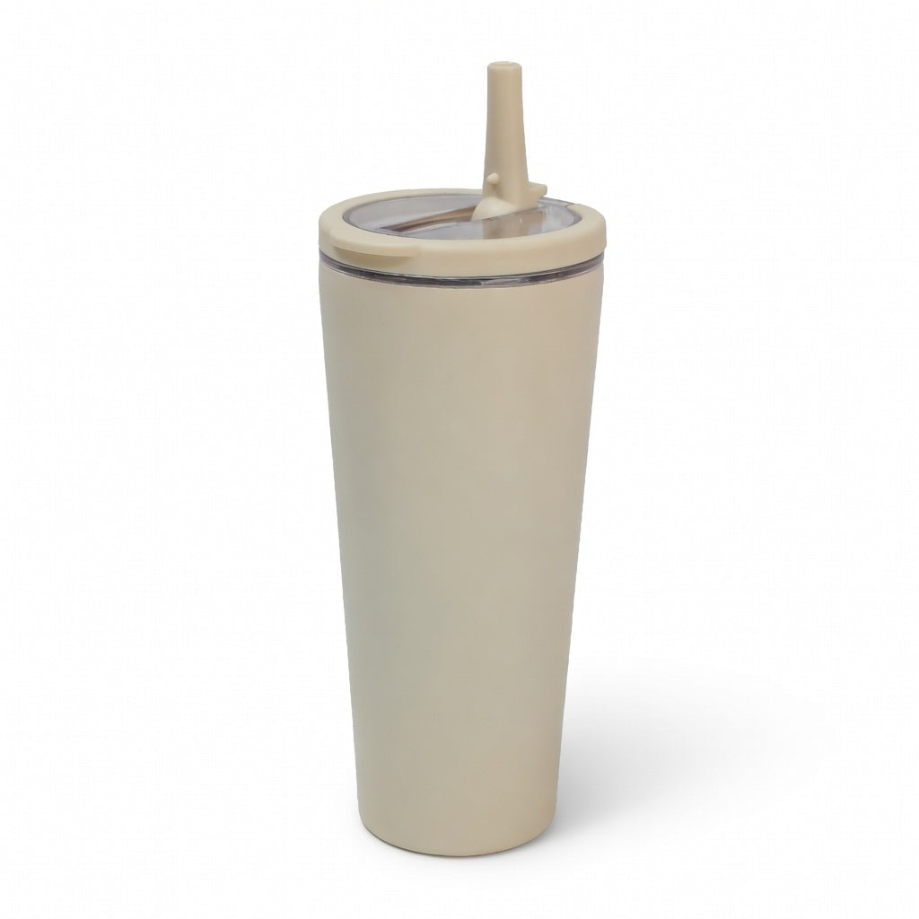 Integrated Ring Handle Straw Tumbler