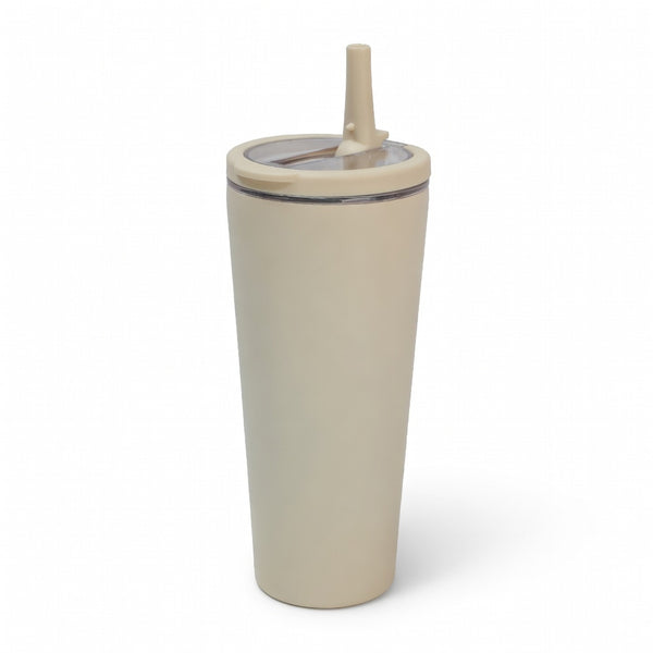 Integrated Ring Handle Straw Tumbler