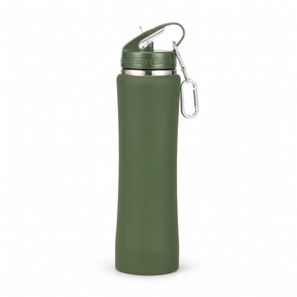 Slim Waist Straw Lid Insulated Bottle