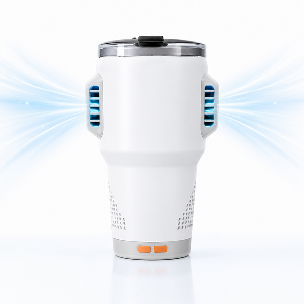 Smart Air-Conditioning Carry Handle Water Bottle 20oz - 40-Min Runtime