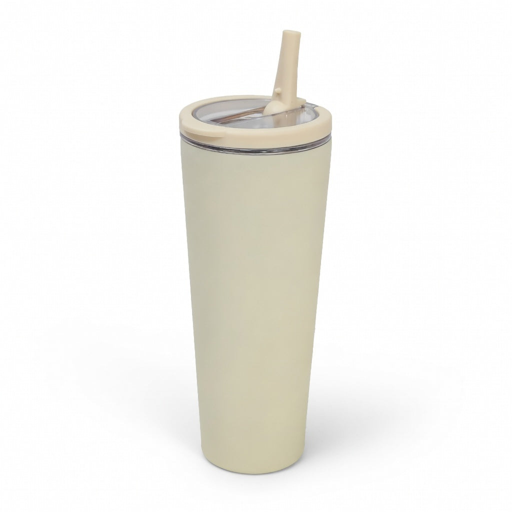 Integrated Ring Handle Straw Tumbler