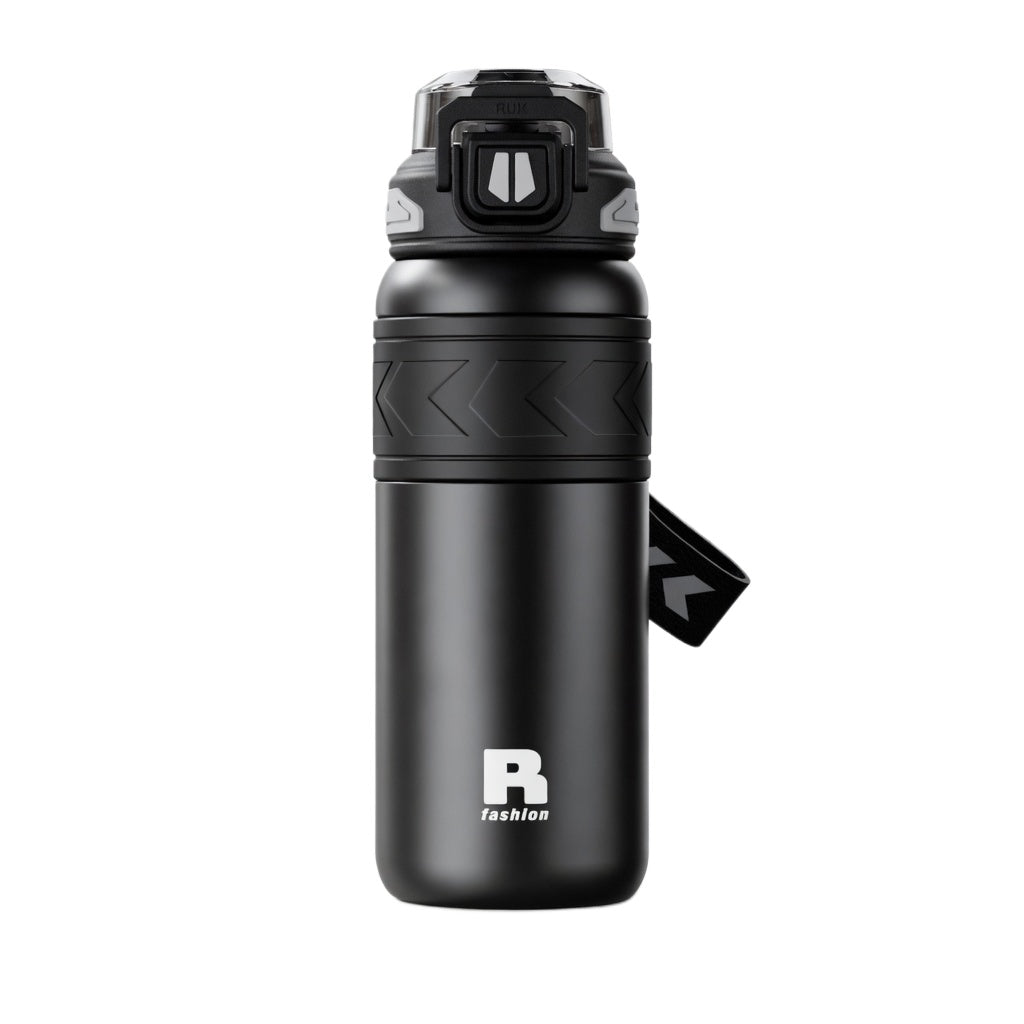 Dual-Mode Straw Lid Insulated Sports Bottle