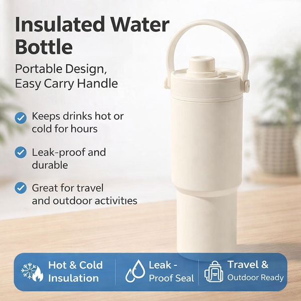 Dual-Drink Carry Handle Water Bottle 25oz