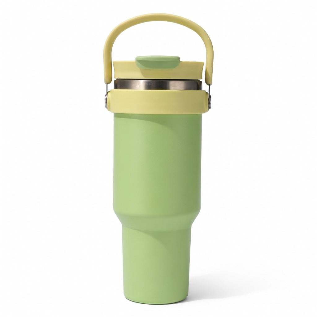 Handled Dual-Drink Travel Tumbler 40oz