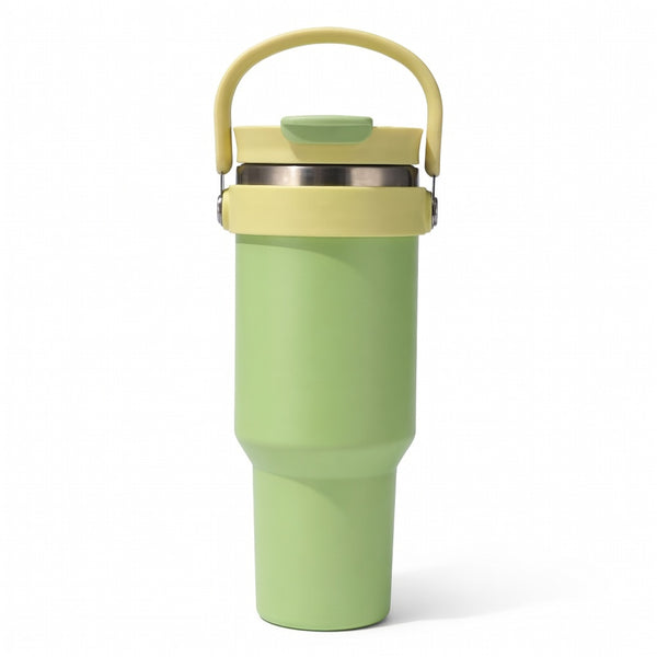 Handled Dual-Drink Travel Tumbler 40oz