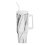 Marbled Handled Straw Tumbler 40oz
