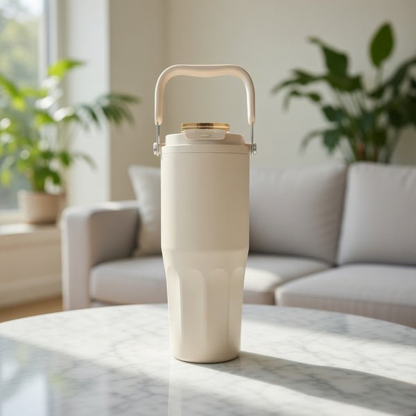 Ceramic Coated Carry Handle Tumbler 27oz