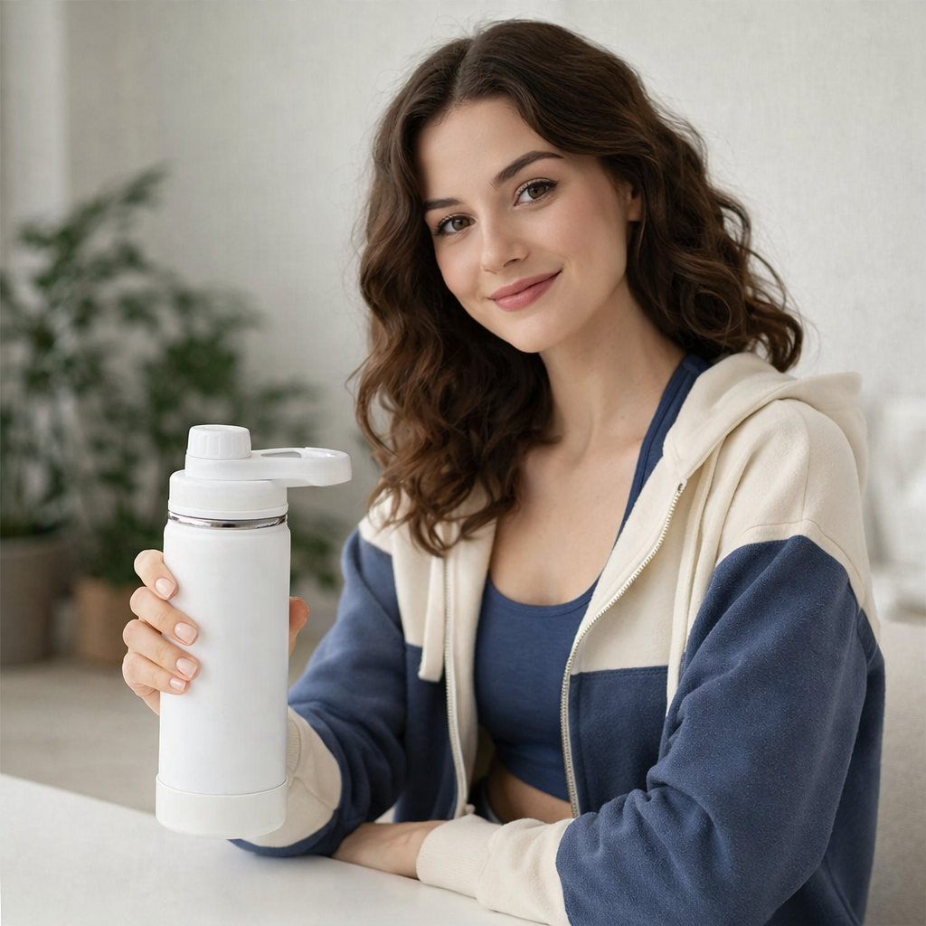 Carry Handle Insulated Spout Water Bottle