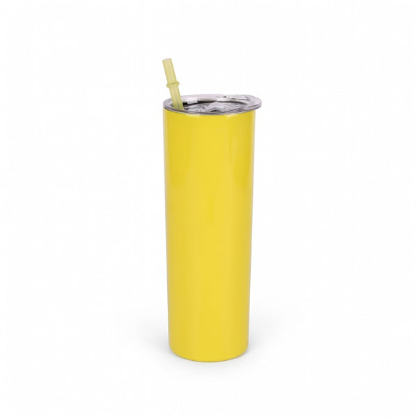 Powder Coated Skinny Straw Tumbler