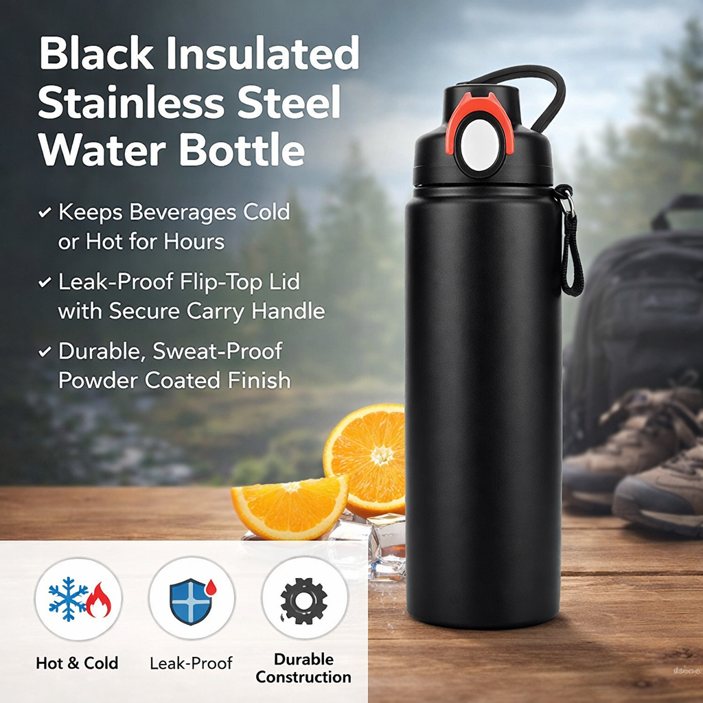 Straw Lid Sports Water Bottle 27oz