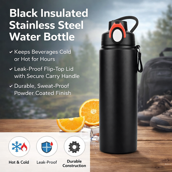 Straw Lid Sports Water Bottle 27oz