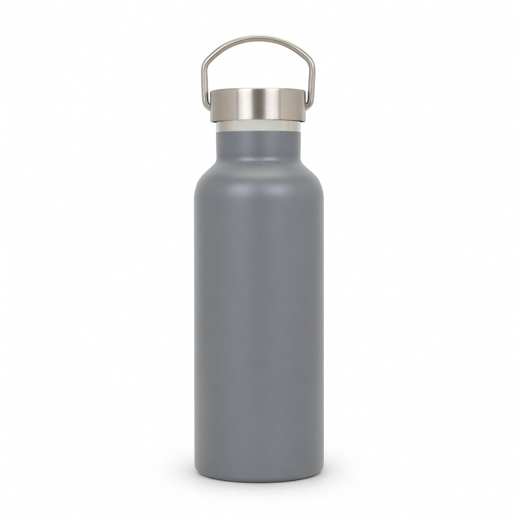 Wide Mouth Stainless Steel Bottle with Carry Handle
