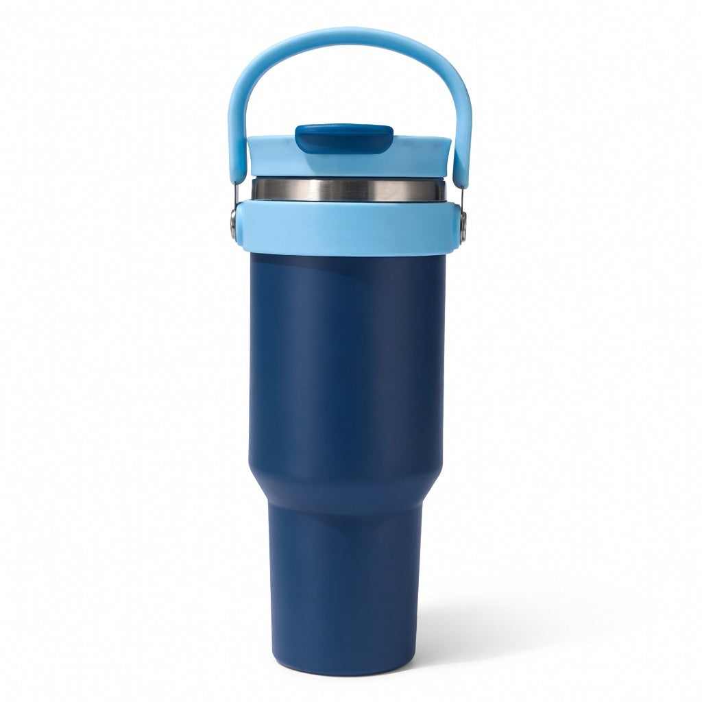 Handled Dual-Drink Travel Tumbler 40oz