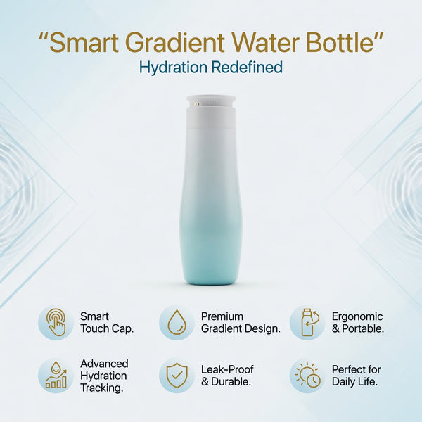 AI Smart HD Screen Hydration Bottle 18oz