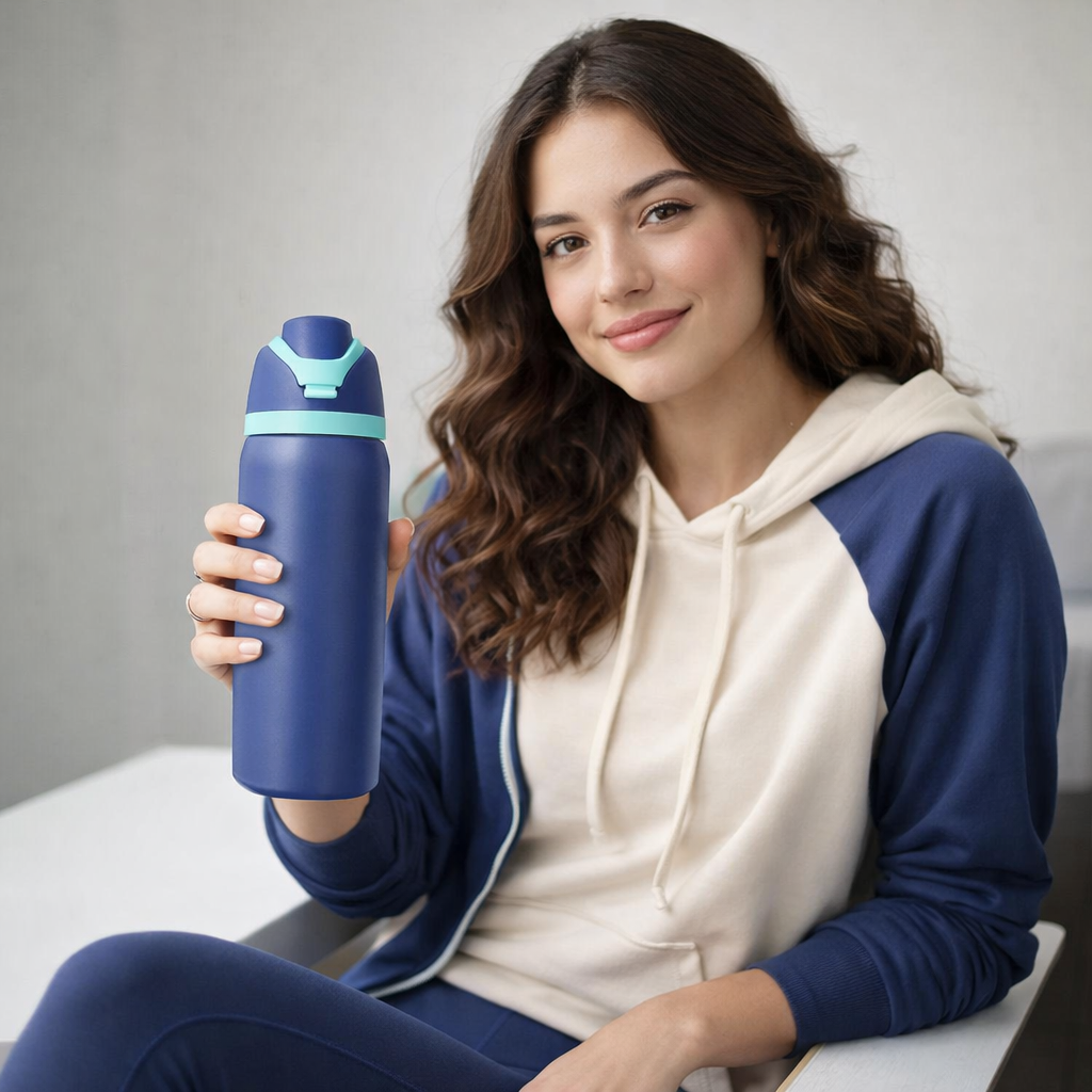 Insulated Dual-Drink Water Bottle with Carry Handle