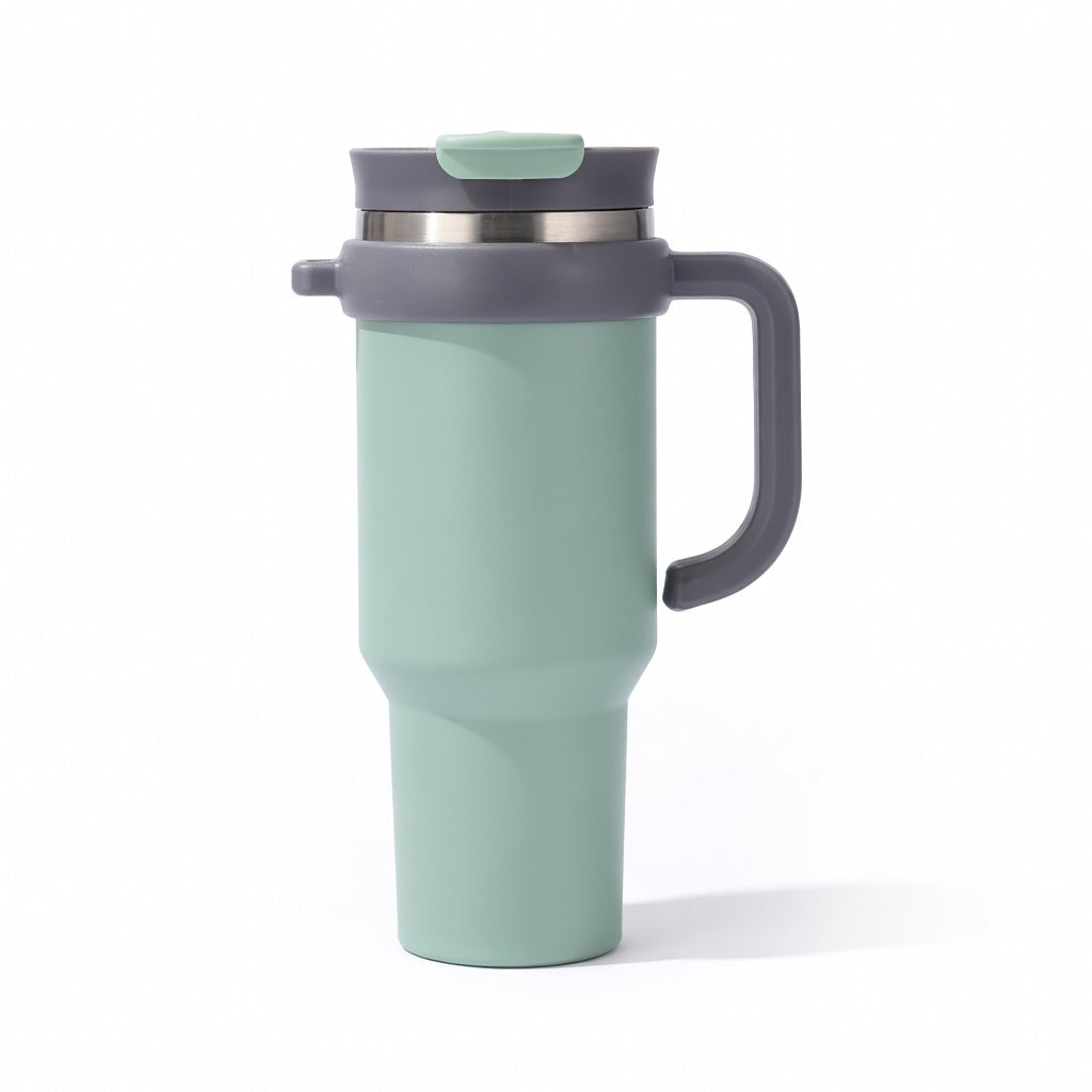 Handled Dual-Drink Travel Tumbler 40oz
