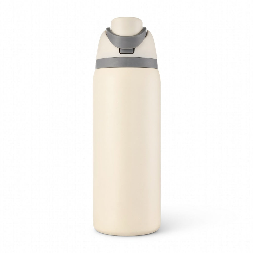 Push-Button Pop Lid Insulated Water Bottle