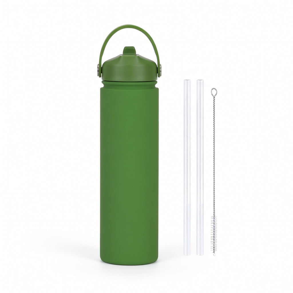 Wide Mouth Straw Lid Bottle 25oz