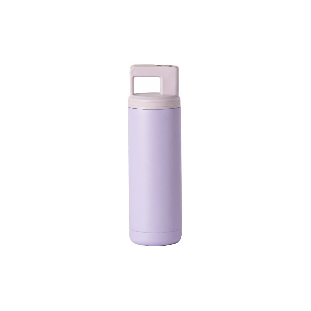 Carry Handle Straw Lid Water Bottle