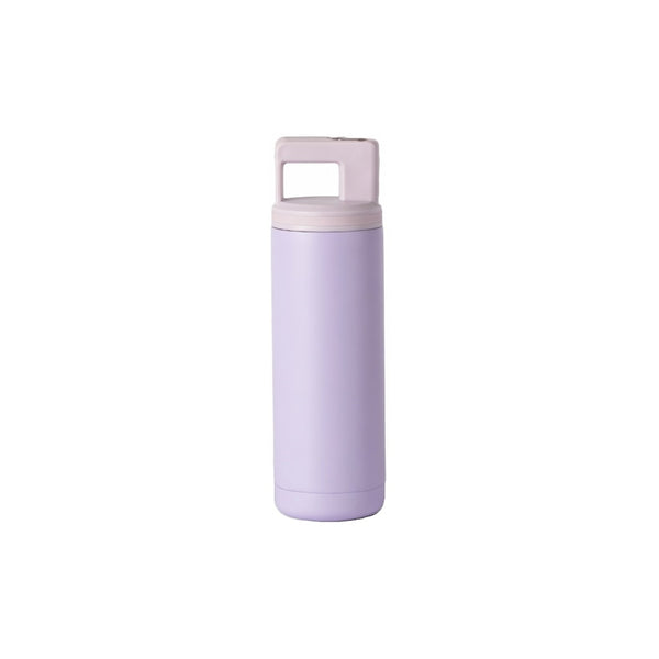 Carry Handle Straw Lid Water Bottle