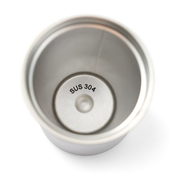 Matte Gold-Rimmed Straw Lid Insulated Tumbler