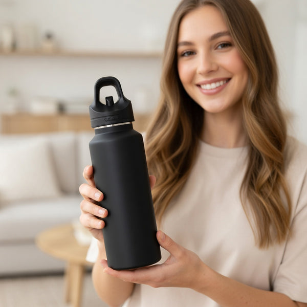 One-Handed Quick-Open Insulated Bottle 24oz