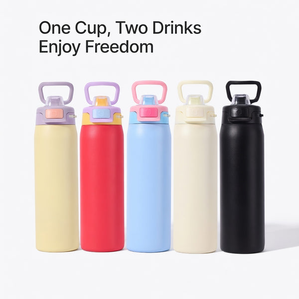 Matte Carry Handle Water Bottle