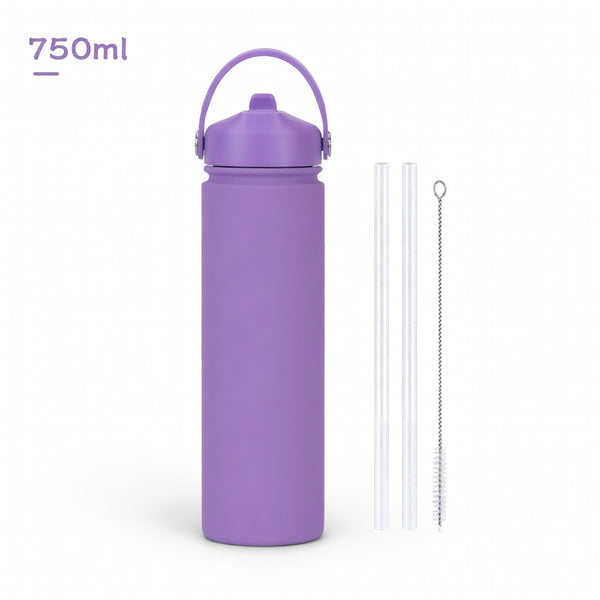 Wide Mouth Straw Lid Bottle 25oz