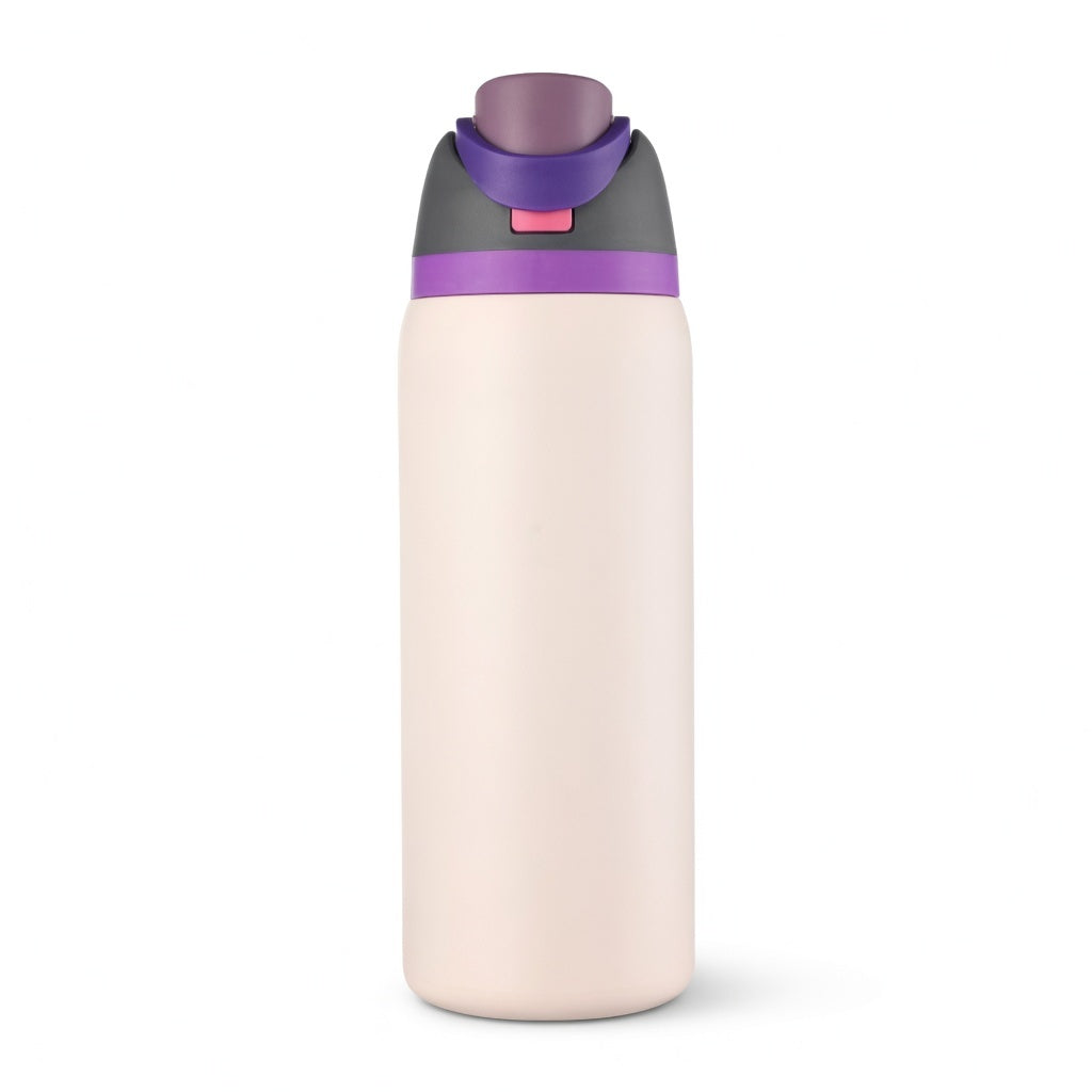 Push-Button Pop Lid Insulated Water Bottle