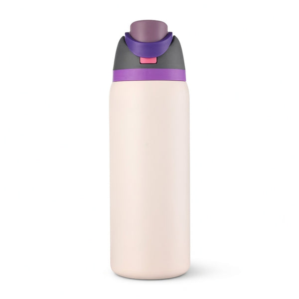 Push-Button Pop Lid Insulated Water Bottle