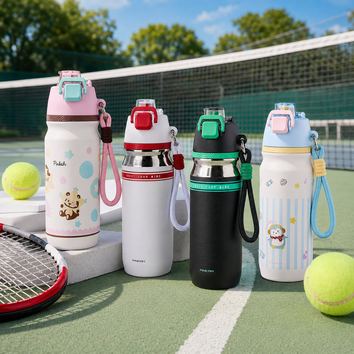 Matte Cooling Spray Insulated Water Bottle 24oz