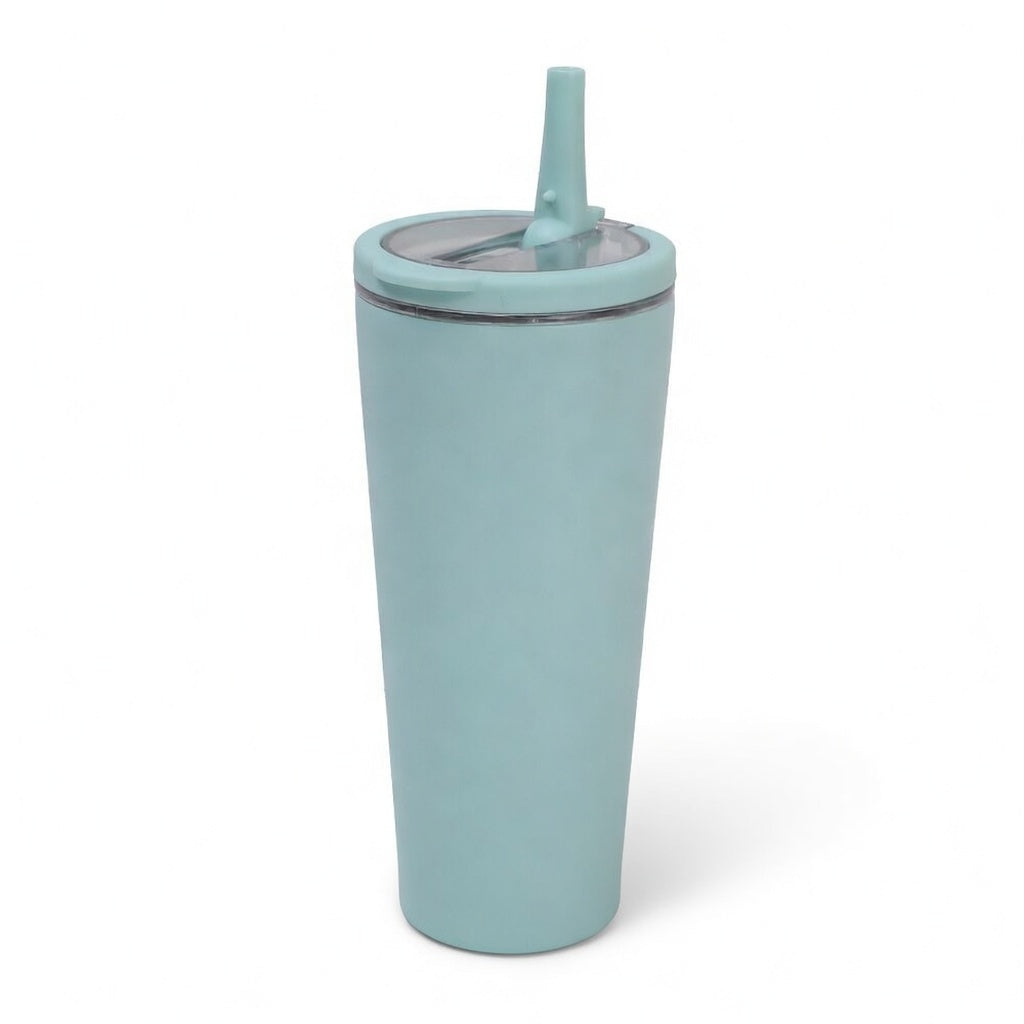 Integrated Ring Handle Straw Tumbler