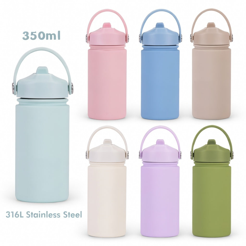 316L Stainless Steel Straw Lid Bottle