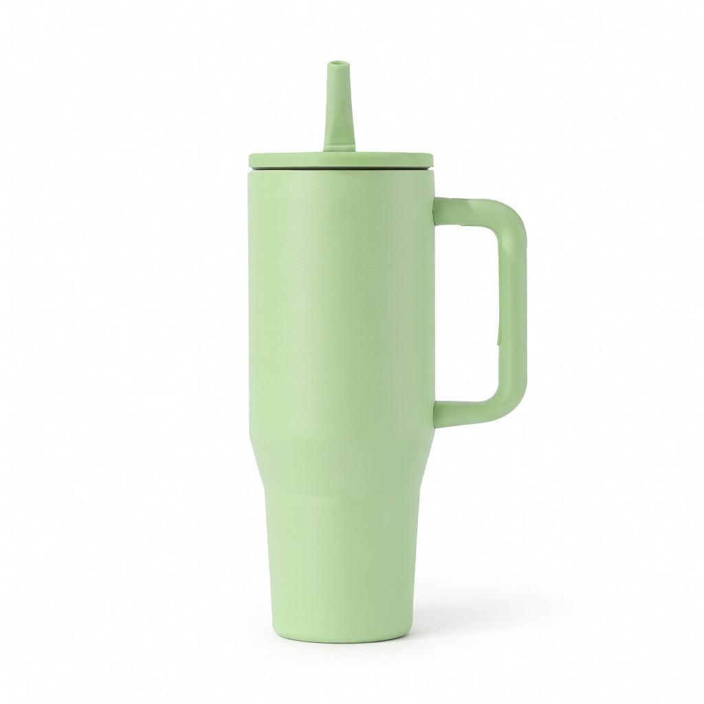 Insulated Handled Straw Tumbler