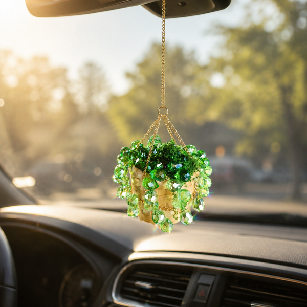 Mini Beaded Plant Car Charm DIY Kit