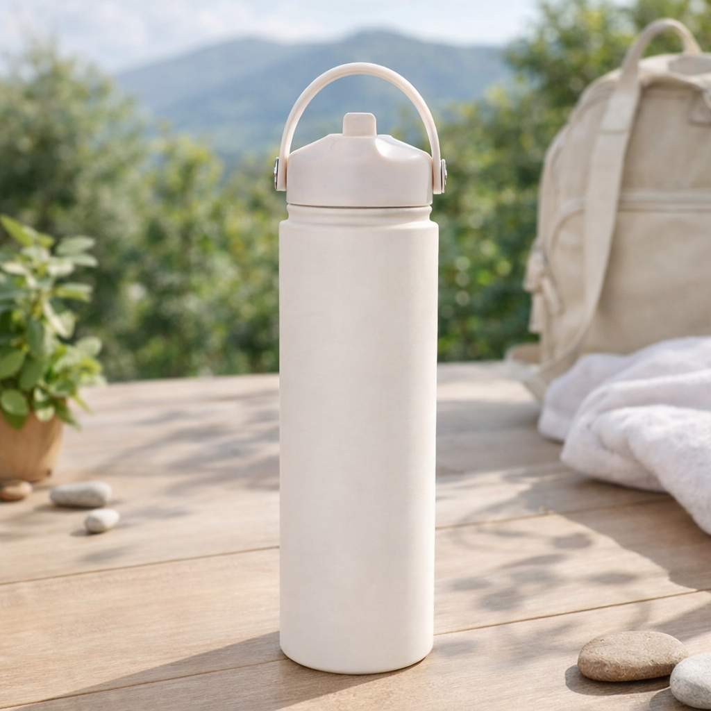 Wide Mouth Straw Lid Bottle 25oz